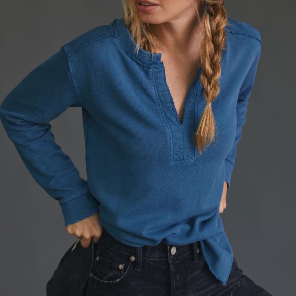 Anthropologie Pilcro Split-Hem Tunic Top